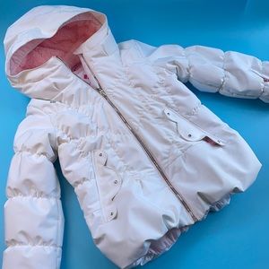 Obermeyer Girls 7 White Ski Jacket